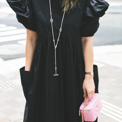 超特価】 【シーバイクロエ】総柄パフスリーブワンピース シルク 個性