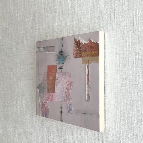 抽象画 コラージュ 抽象画 コラージュ アート 原画 ポストカードサイズ - メルカリ