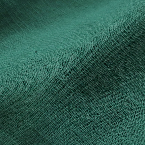 亞麻高喬褲麻寬鬆闊腿褲（深綠）PT02 第8張的照片