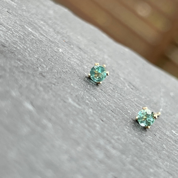 14kgf  paraibacolor Apatite　pierce 9枚目の画像