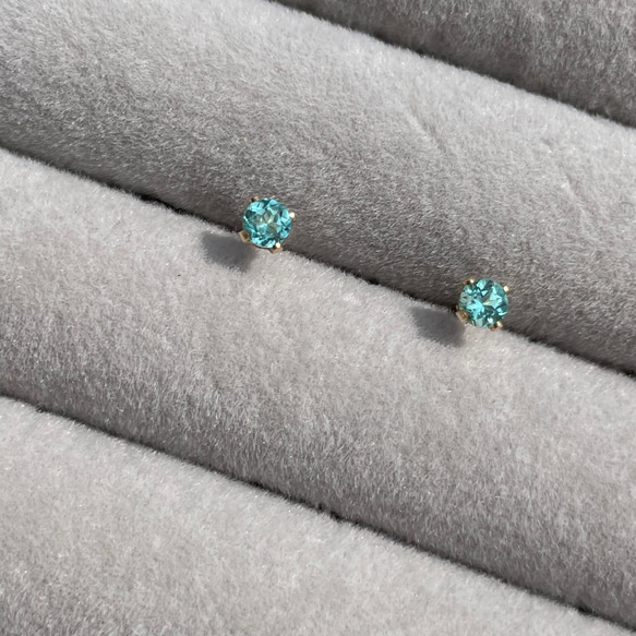 14kgf  paraibacolor Apatite　pierce 1枚目の画像