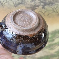 【再入荷！】スープカップ(鬼萩ブルー)　スープ皿★萩焼き　 6枚目の画像