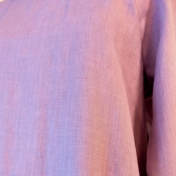 藤色のリネン・ワンピースドレス 3枚目の画像