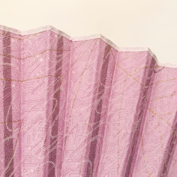 着物扇子　アンティークの絹の着物使用　日本の京都の職人が手仕事で制作　オンリーワン　プレゼントに最適 #46 6枚目の画像