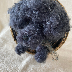 トイプードル　羊毛フェルト　ミニ額　羊毛　愛犬　プレゼント 5枚目の画像