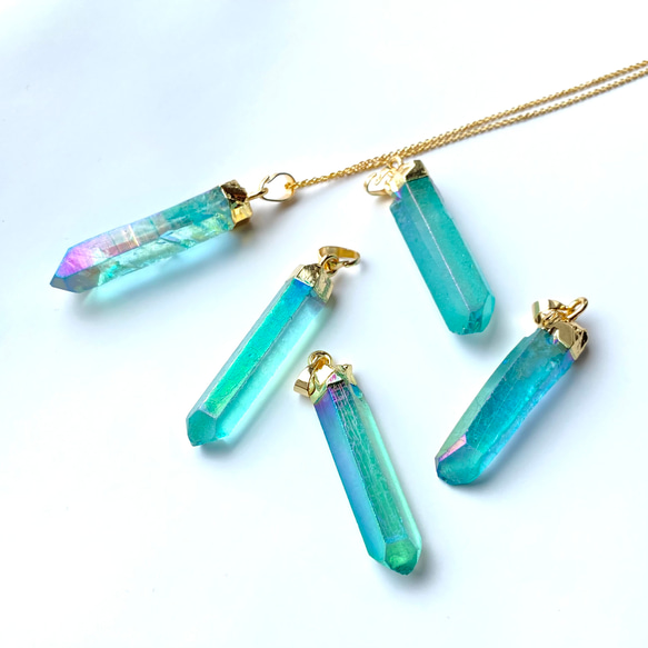 【オーロラRose/未使用】アコヤ K14 エメラルド 6〜9mm ネックレス wpdq3609_7.jpg