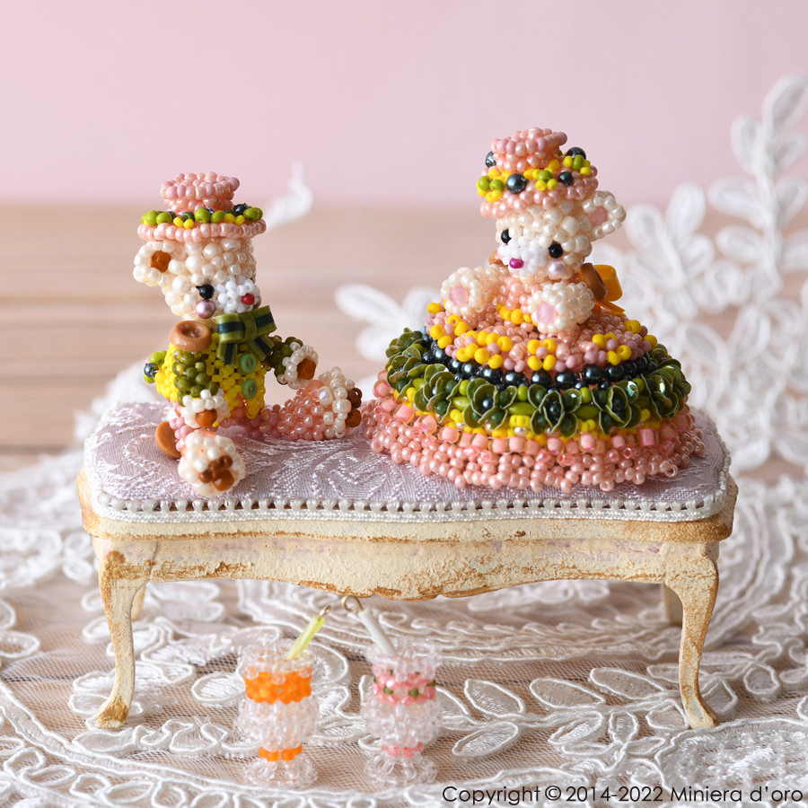 【手作りキット】パーティーテディベアセット～Lucia・Asher～