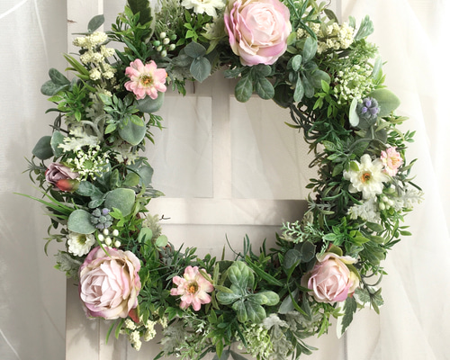 ◯専用ページです◯アーティフィシャルフラワーリース 専用︎アーティフィシャルフラワーリース No474