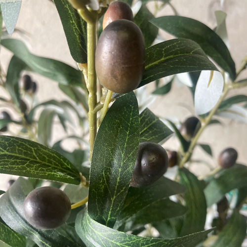 光触媒 人工観葉植物 ウォールグリーン フェイク フラワー オリーブ100
