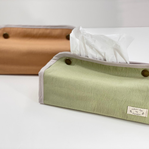 のこり染】ティッシュボックスカバー ティッシュケース KURAKIN 通販