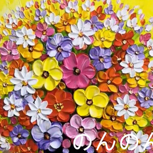 手描き油絵の高級装飾画には花が彩りを添える5