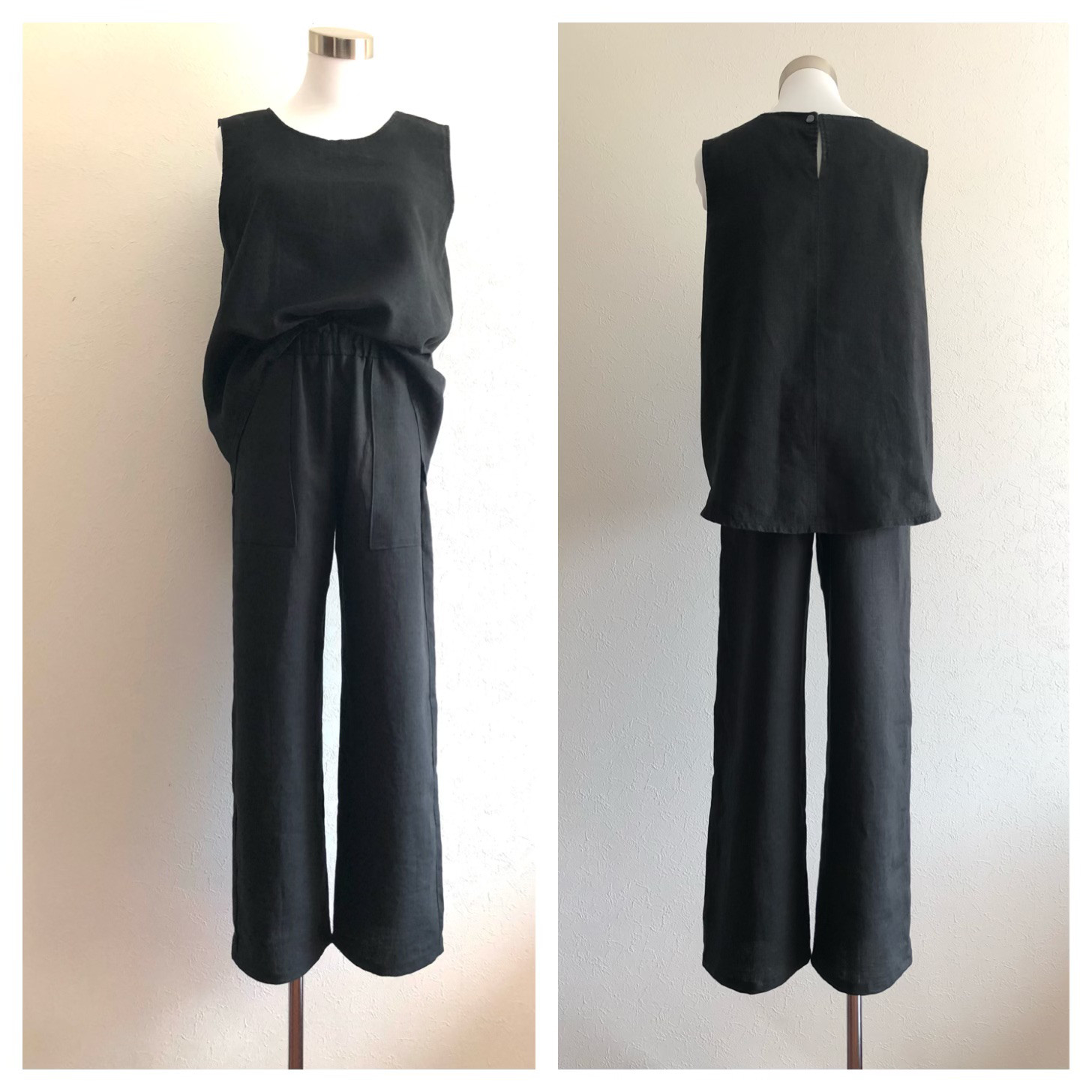 受注製作／ベルギーリネンセットアップ