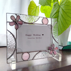 ステンドグラス2Lフォトフレーム夏 フォトフレーム・写真立て Riri's