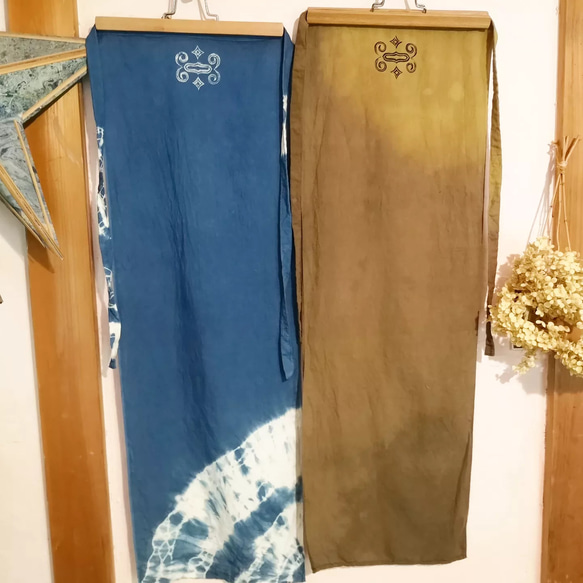 草木染め hemp cotton ainu 越中褌 * 薬草染め麻ふんどし　 草木染め古代エアパン　 3枚目の画像