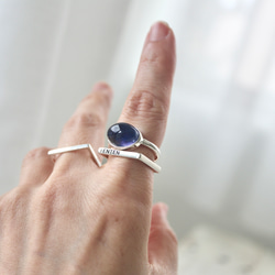 [藍色のビジョンの石iolite]ring 4枚目の画像