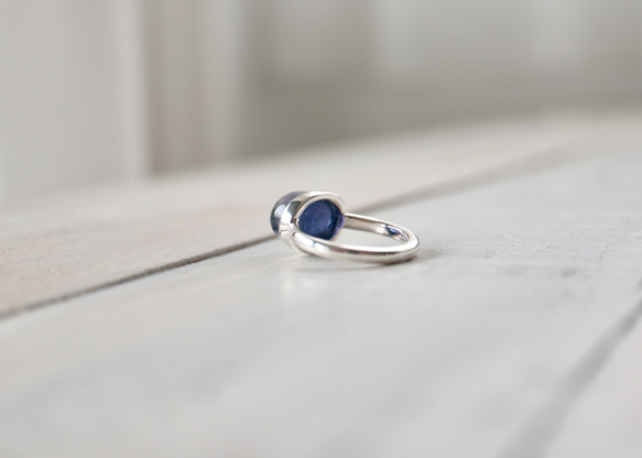 [藍色のビジョンの石iolite]ring 5枚目の画像