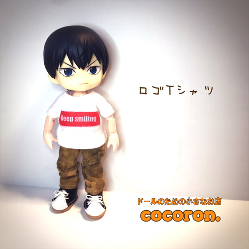 プリントTシャツ】白 ねんどろいどどーる オビツ11 ドール服 プリントTシャツ】白 ねんどろいどどーる オビツ11 ドール服