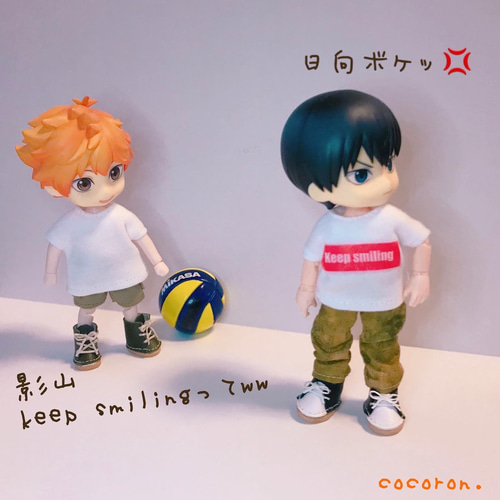 プリントTシャツ】白 ねんどろいどどーる オビツ11 ドール服 プリントTシャツ】白 ねんどろいどどーる オビツ11 ドール服
