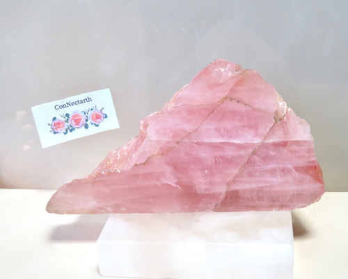 大きなローズクォーツ原石【Ⅱ】／474グラム その他置物 ConNectarth