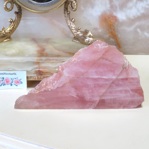大きなローズクォーツ原石【Ⅱ】／474グラム その他置物 ConNectarth