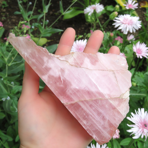 大きなローズクォーツ原石【Ⅱ】／474グラム その他置物 ConNectarth