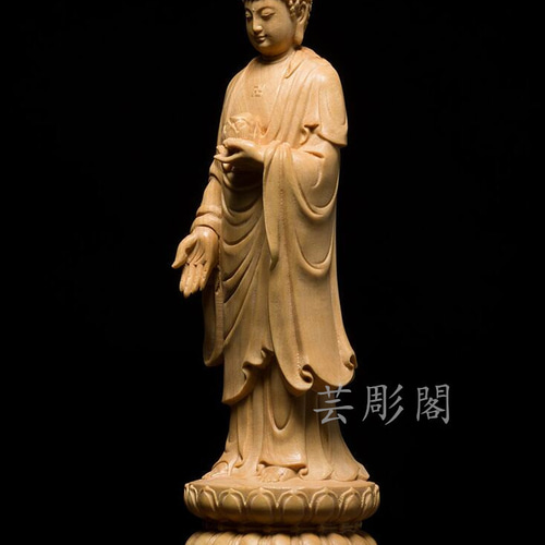 阿弥陀如来 阿弥陀仏 特上彫 木彫仏像 木工細工 仏教工芸品 禅意 置物