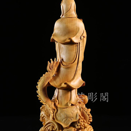 観音菩薩坐像 色彩 観世音菩薩 仏像 仏教 30cm(修縁堂】木彫り 観音菩薩坐像 色彩 観世音菩薩 仏像 仏教 30cm(修縁堂】木彫り