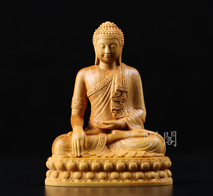 釈迦牟尼 釈迦如来 特上彫 仏教工芸品 木彫仏像 仏壇仏像 供養品 彫刻