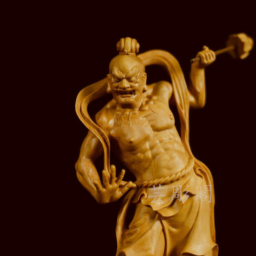 仁王像　金剛力士像　阿形　吽形　木彫 仏教美術 金剛力士像（阿形 吽形）仁王像 彫刻 極上品 木彫仏像 彫刻