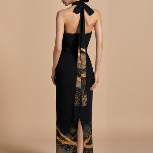 ホルターネック-きものアップサイクル- すべてオートクチュール/大切な