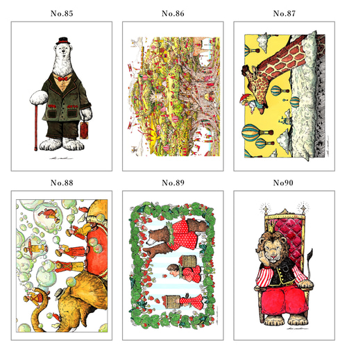 イラストカードランダム10枚セット（キャンバス加工 / 全100種類