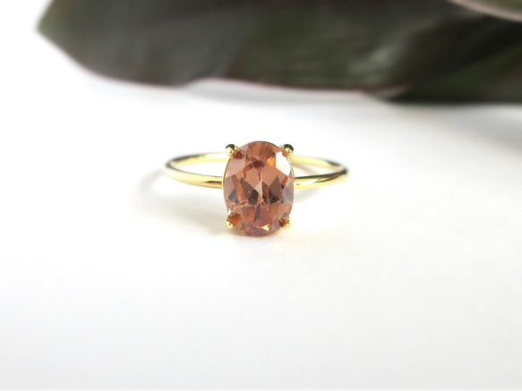 [十二月生日石] 8 x 6 毫米美麗的“天然鋯石”刻面戒指 [罕見] 第16張的照片