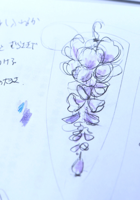 紫藤花耳環/耳環 第11張的照片