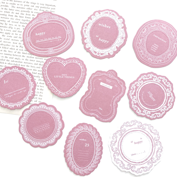 コラージュ素材♡】ナンバリングメモ 100枚 コラージュ素材 30枚入