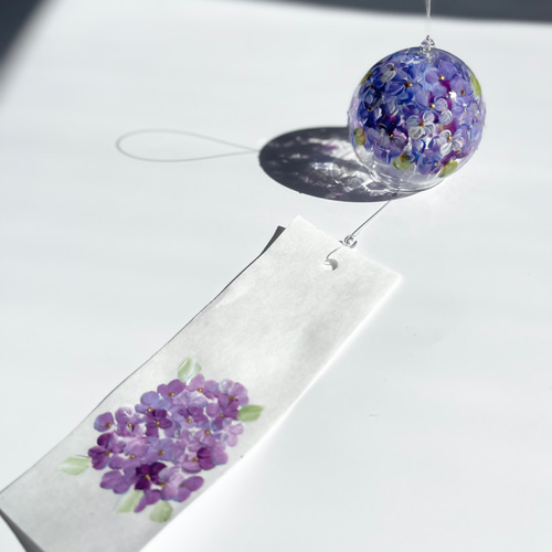 藤井風　カラビナ　紫　パープル【新品未使用】 風鈴】SISLA5オリジナル「紫あじさいの風」 風鈴 SISLA5 通販