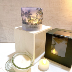 Botanical flower candle(アジサイ) LEDティーライトキャンドル 送料無料 7枚目の画像
