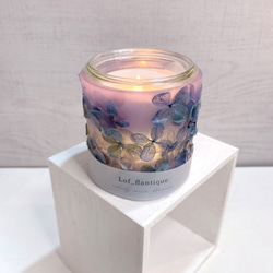 Botanical flower candle(アジサイ) LEDティーライトキャンドル 送料無料 6枚目の画像