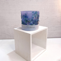 Botanical flower candle(アジサイ) LEDティーライトキャンドル 送料無料 2枚目の画像