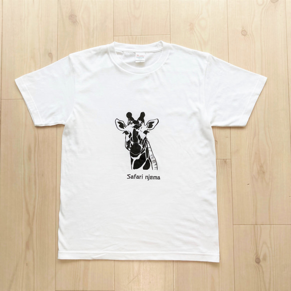 【SALE✦半額】コットンプリントTシャツ／Safari njema／ユニセックスS 4枚目の画像