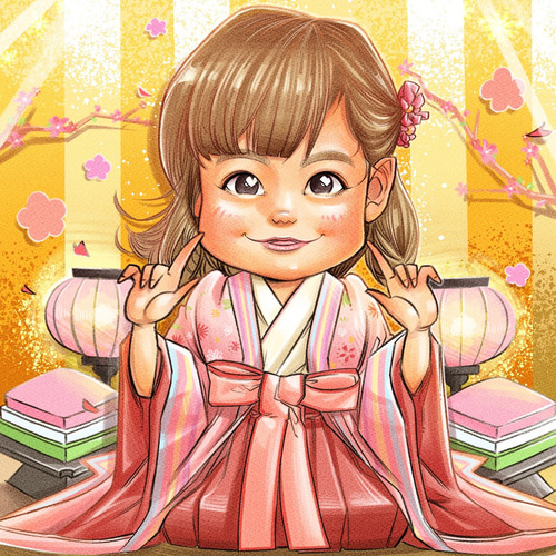 世界で1枚のオーダーメイド似顔絵☆ハイクオリティver☆子供☆誕生 世界で1枚のオーダーメイド似顔絵☆ハイクオリティver☆子供☆誕生