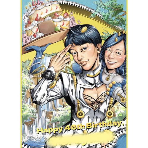 世界で1枚のオーダーメイド似顔絵☆ハイクオリティver☆誕生日