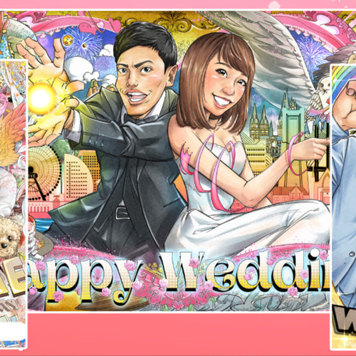 似顔絵【結婚記念日】オーダーメイド 夫婦 お祝い ギフト 似顔絵【結婚記念日】オーダーメイド 夫婦 お祝い ギフト