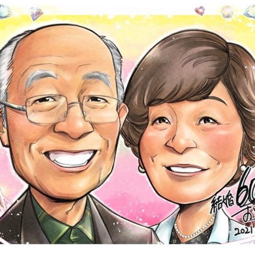 似顔絵【結婚記念日】オーダーメイド 夫婦 お祝い ギフト 似顔絵【結婚記念日】オーダーメイド 夫婦 お祝い ギフト
