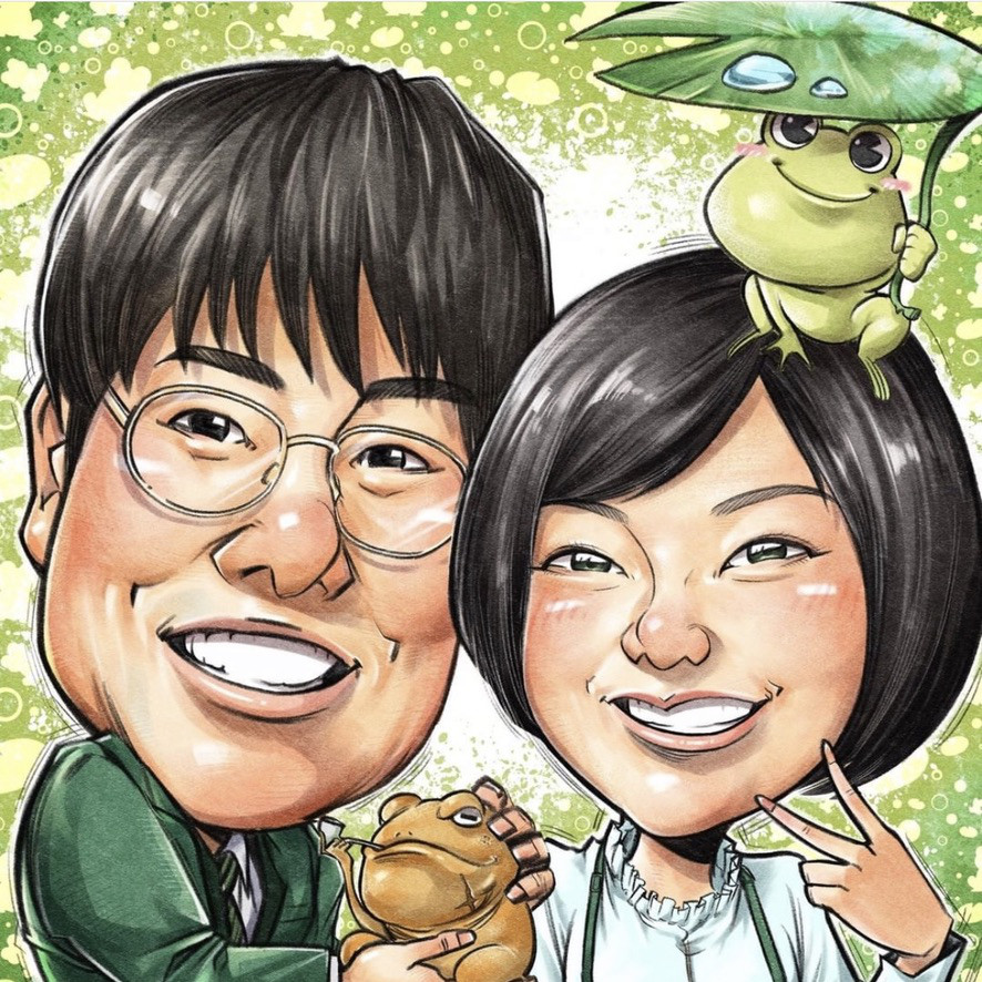 似顔絵【サンプル】オーダーメイド　コミックタッチ