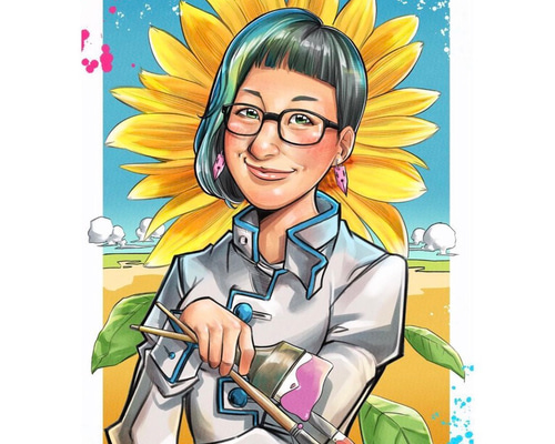 似顔絵【コスプレ】オーダーメイド 記念 漫画風 イラスト 似顔絵