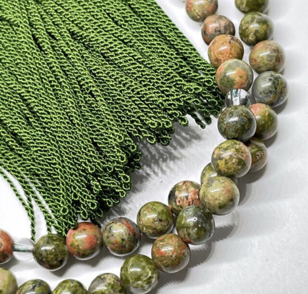 全宗派共通✳︎本式108珠念珠✳︎グリーンカイヤナイト✳︎数珠 全宗派共通✳︎本式108珠念珠✳︎グリーンカイヤナイト✳︎数珠