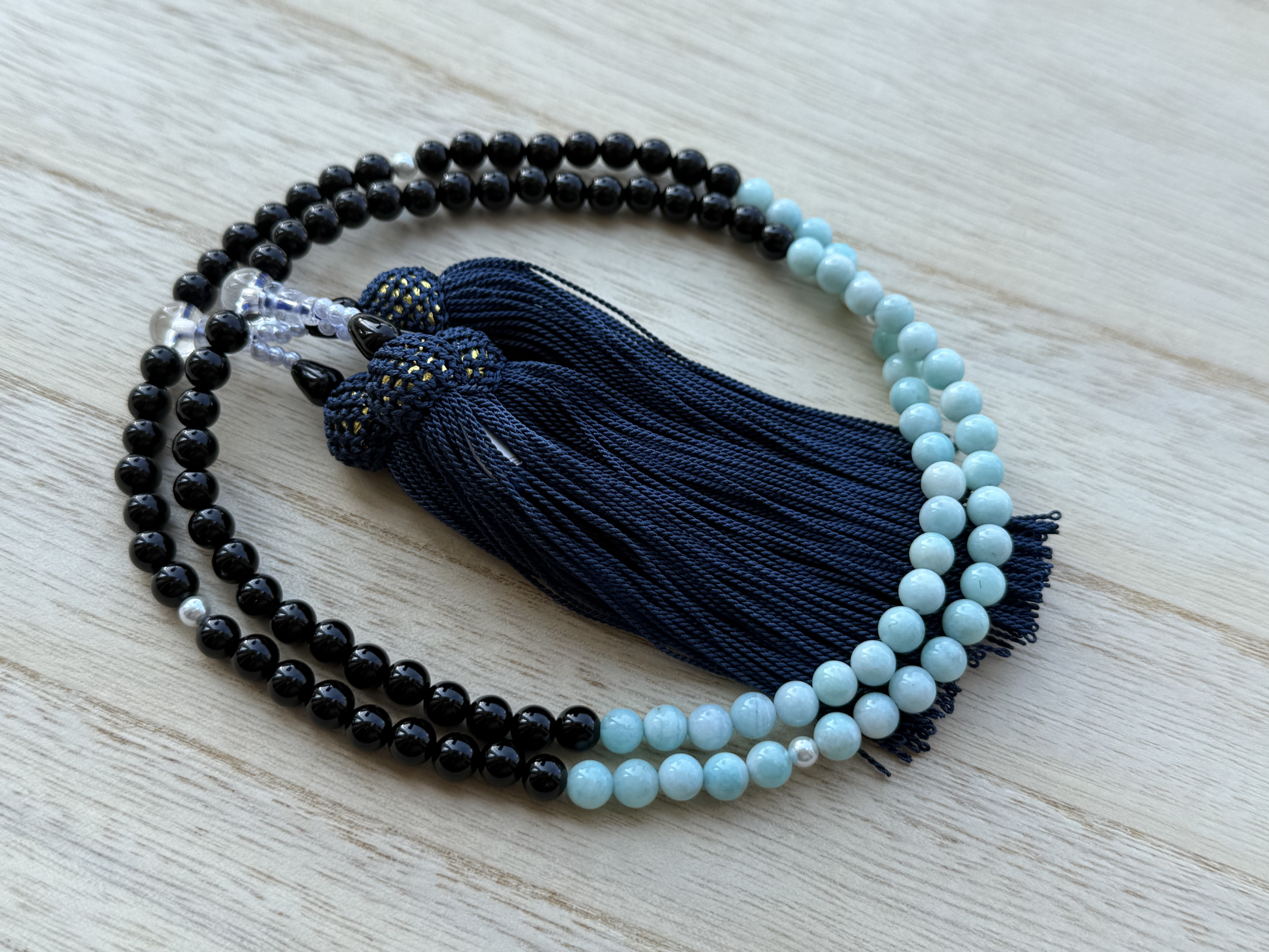 全宗派共通✳︎本式108珠念珠✳︎アマゾナイト ✳︎数珠