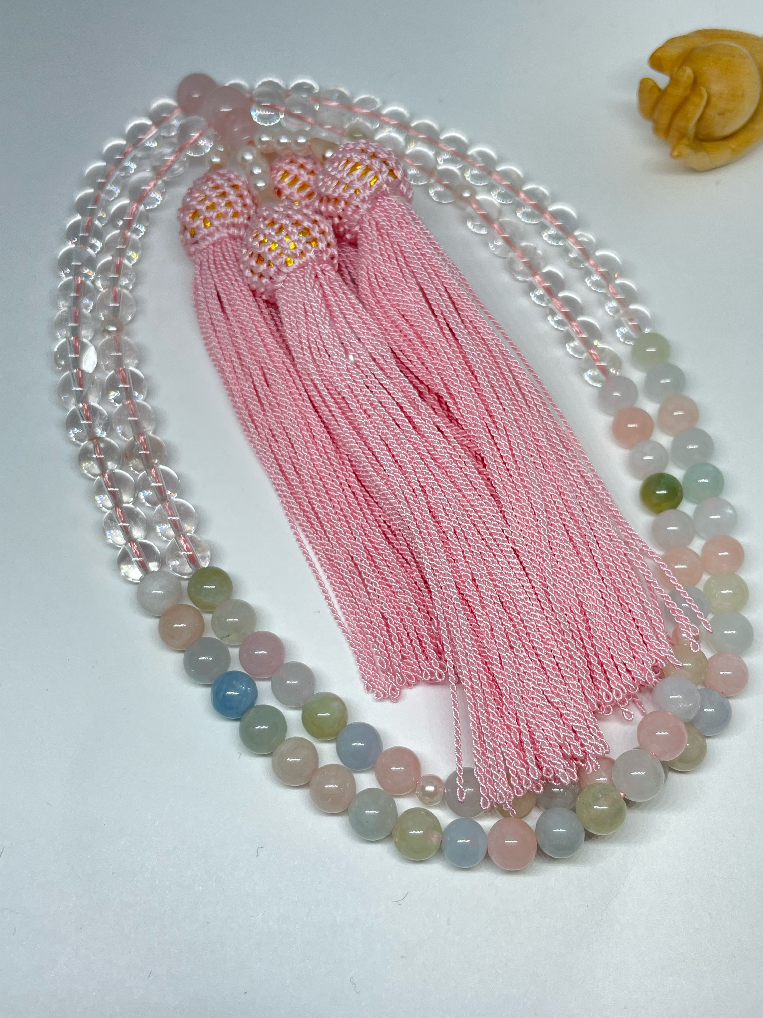 全宗派共通✳︎本式108珠念珠✳︎ミックスベリル✳︎数珠