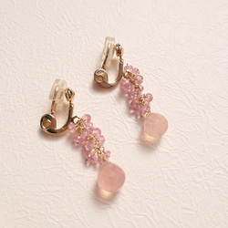 ちか☺︎ 3点作品☆ 宝石質マロン型ブラックラブラドライトピアス ちか☺︎ 3点作品☆ 宝石質マロン型ブラックラブラドライト