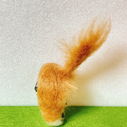 羊毛フェルト 動物お尻ーズブローチ ミニチュアダックス 羊毛フェルト